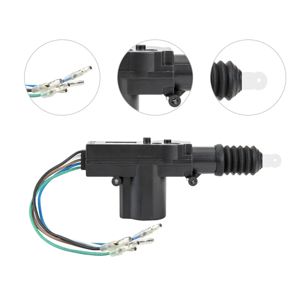 Hippcron-cerradura de puerta de coche, sistema de entrada sin llave con Control remoto, Kit de bloqueo con actuador de cerradura de 4 puertas Universal de 12V - imagen 3