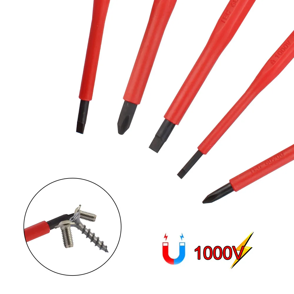 Juego destornilladores aislados 1000V Torx y plano con estuche magnético - imagen 3
