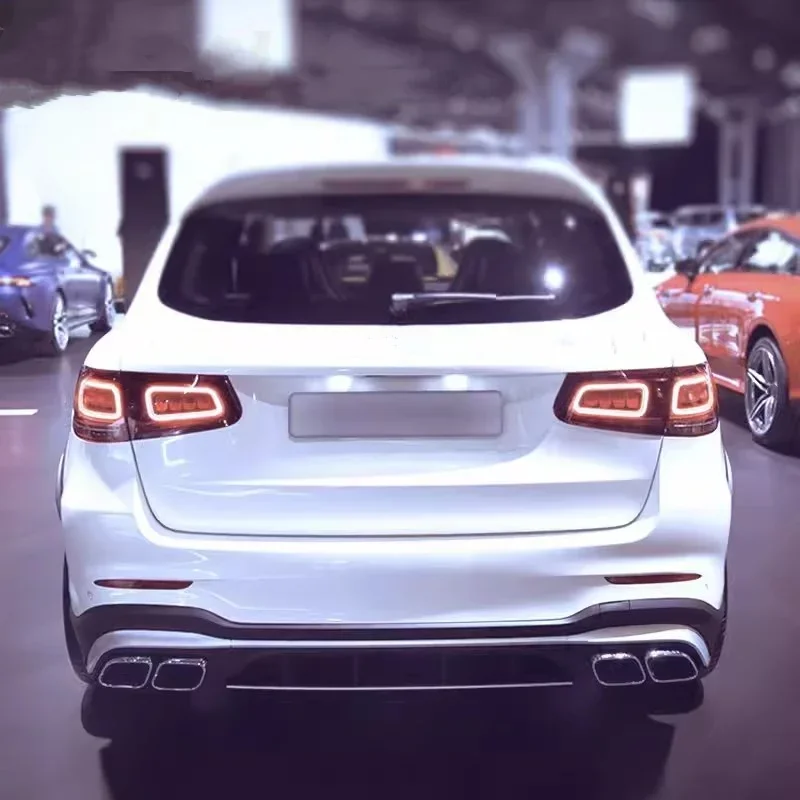 Garganta trasera para mercedes-benz GLC 2015-2021, actualización a AMG43 AMG63, kit de carrocería envolvente pequeño, accesorios para coche - imagen 4