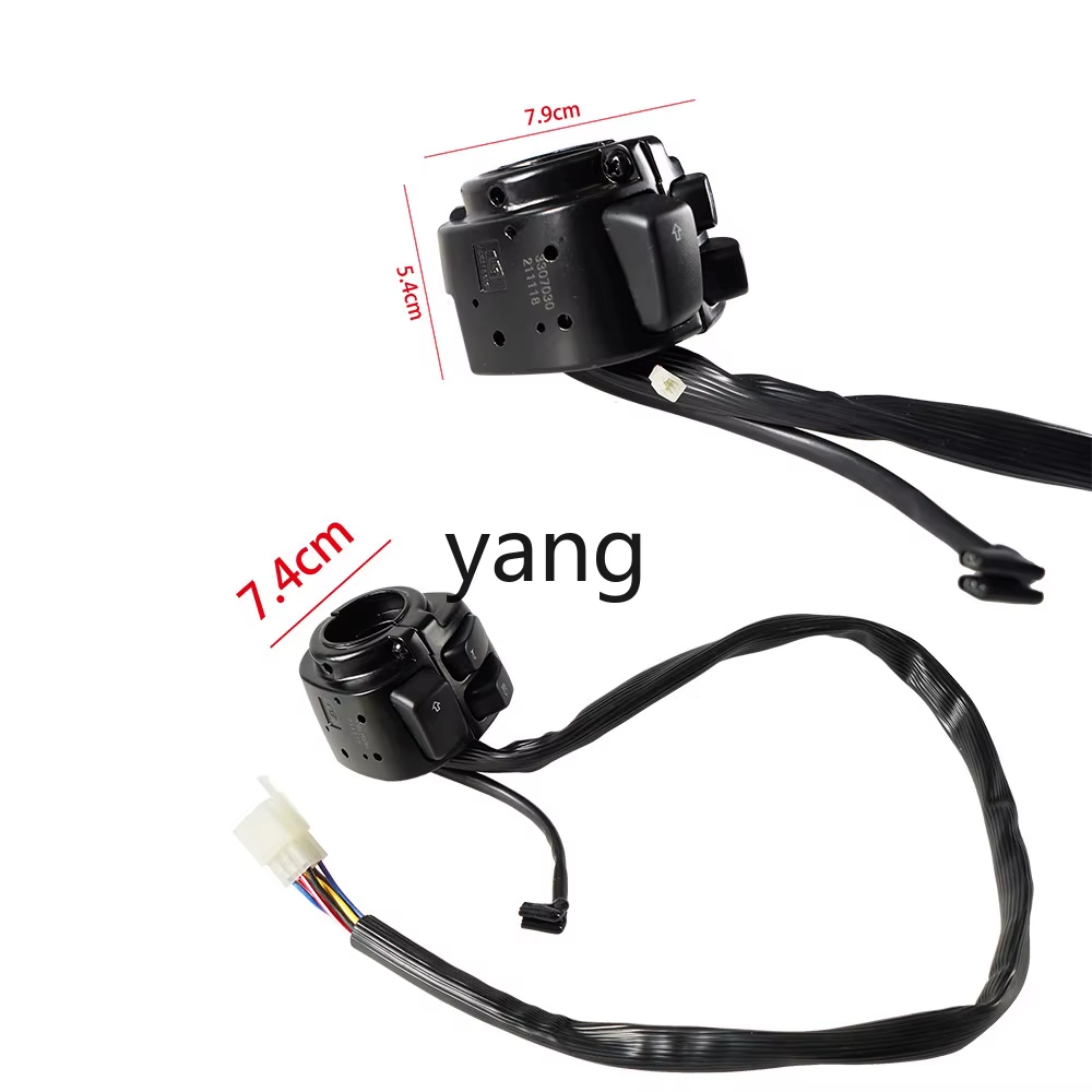 Piña izquierda para moto 25 mm con claxon y luces largas/cortas - imagen 4