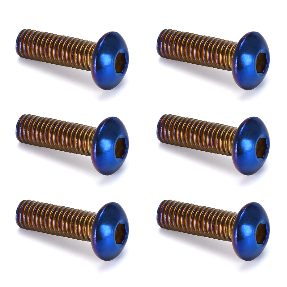 PQY Tornillos de titanio para volante deportivo, kit de buje redondo - imagen 4