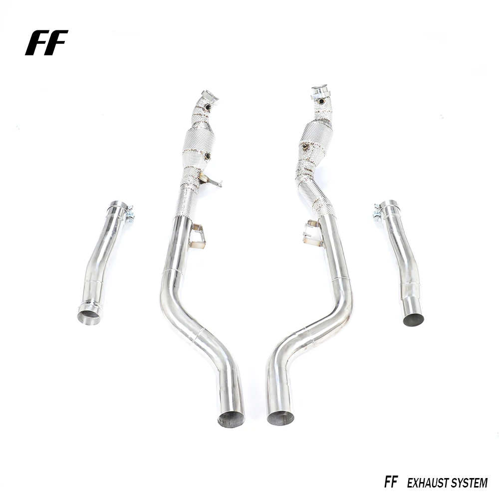 Tubo de escape para Mercedes-Benz CLS63 AMG - Tubo de bajada sin gato de acero inoxidable - imagen 4