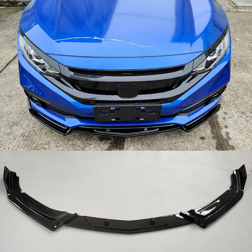 Labio delantero Combat para Honda Civic 2016-2019, negro mate