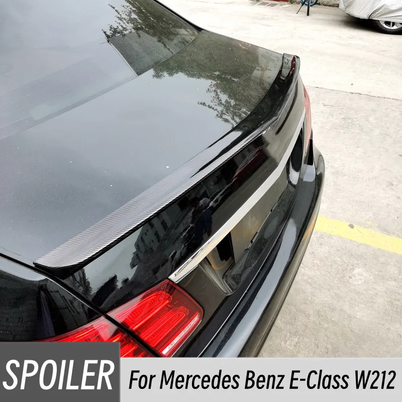 Para 2008-2015 Mercedes Benz Clase E W212 E180 E200 E260 E300 E320 Sedan 4 puertas tapa del maletero trasero alerón de labio de cola de pato parte de alas