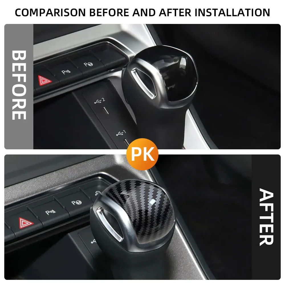 Cubierta palanca cambio carbono ABS Audi Q3 Sportback 2019-2023