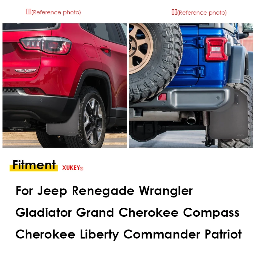 Para Jeep Renegade Wrangler Grand Cherokee Liberty Compass Commander Patriot gladiador guardabarros guardabarros protector contra salpicaduras - imagen 5