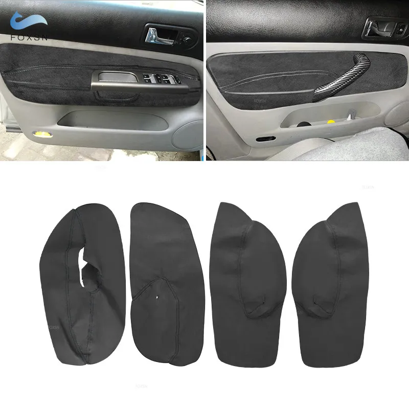 Funda reposabrazos puerta gamuza negra VW Golf 4 MK4 1998-2005