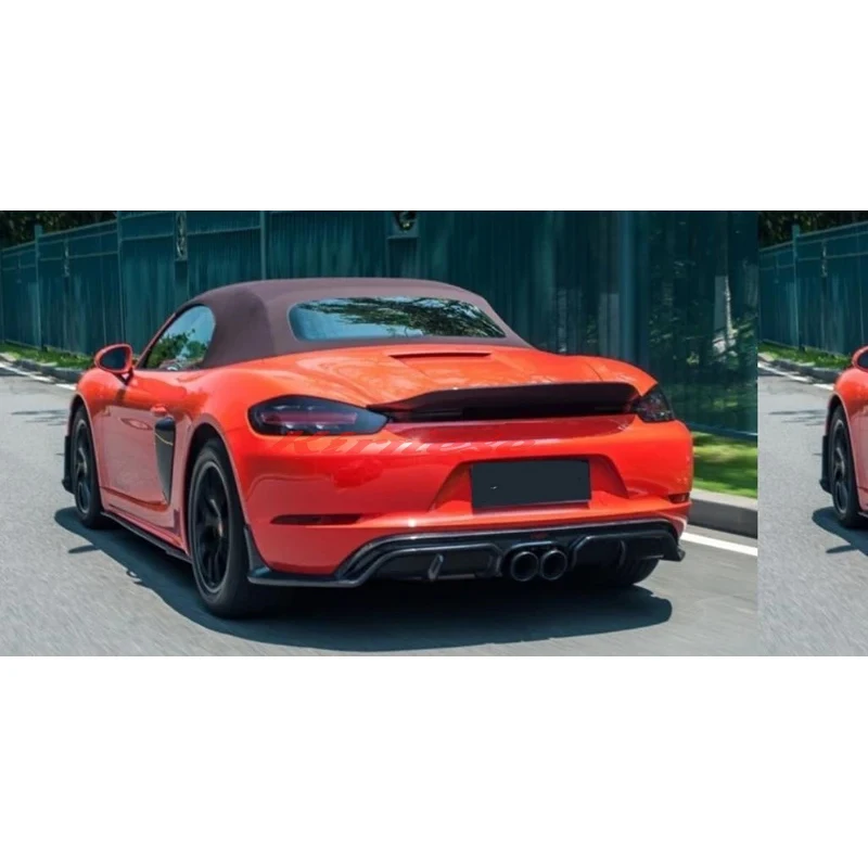 Alerón trasero carbono negro para Porsche Boxster 981 (2013-2016) - imagen 3