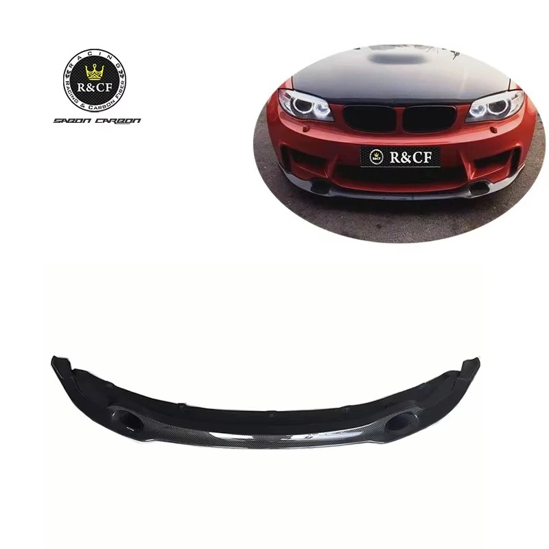Splitter delantero de fibra de carbono estilo RZA para BMW 1M E82