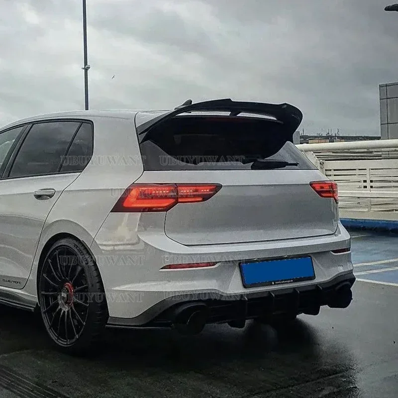 Labio alerón techo trasero VW Golf MK8 GTI GTD R ABS negro brillante - imagen 2