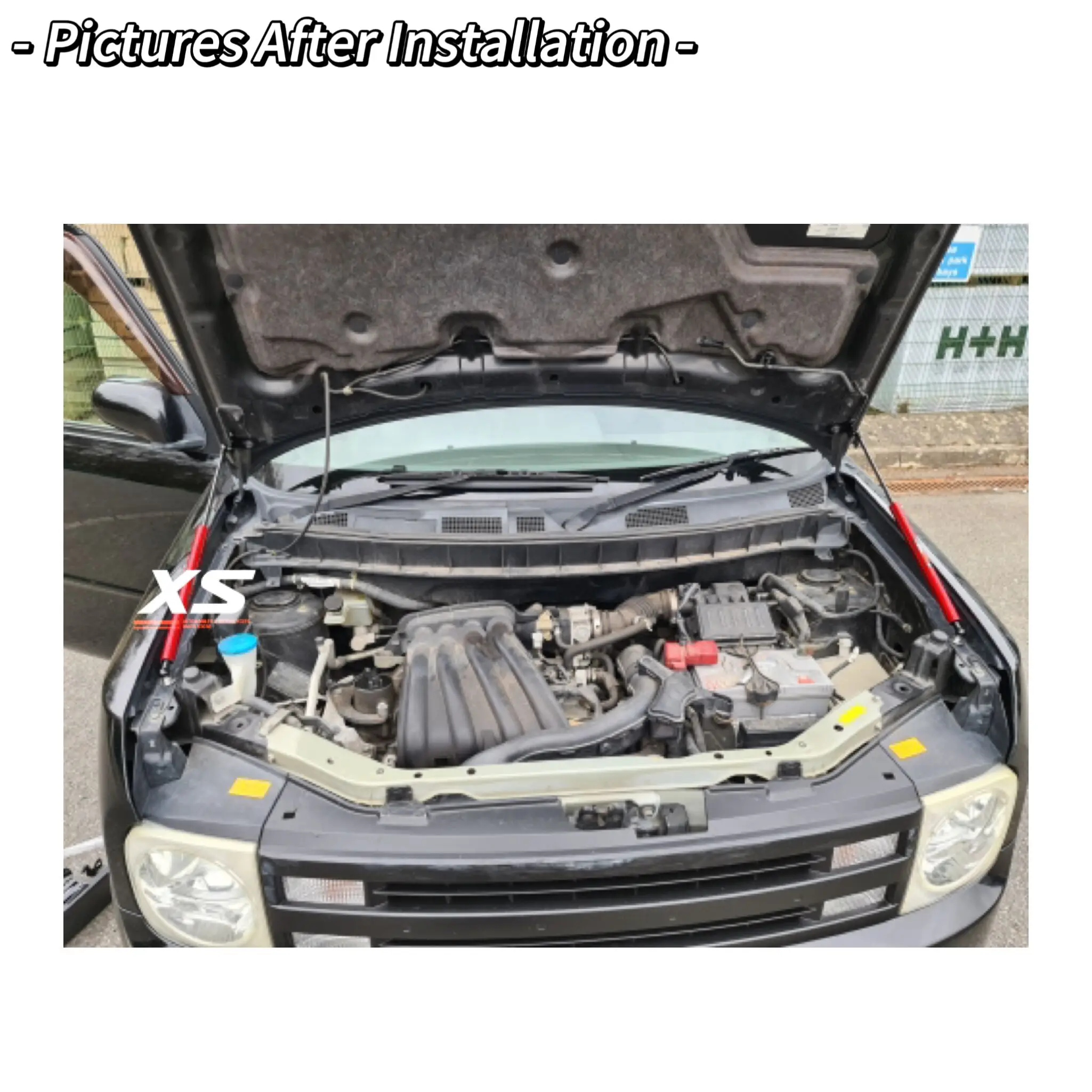 BGZ11 puntales de capo gas para Nissan Cube Z11 2002-2008 - imagen 2