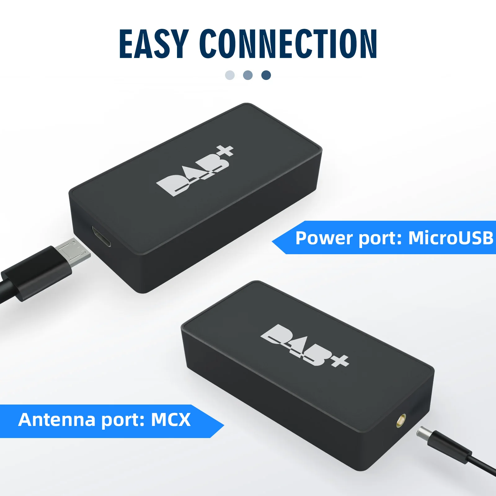 DAB/DAB + antena para Android receptor de Radio de coche caja de Radio Digital DAB + antena receptora interfaz USB aérea Radio de coche estéreo - imagen 4