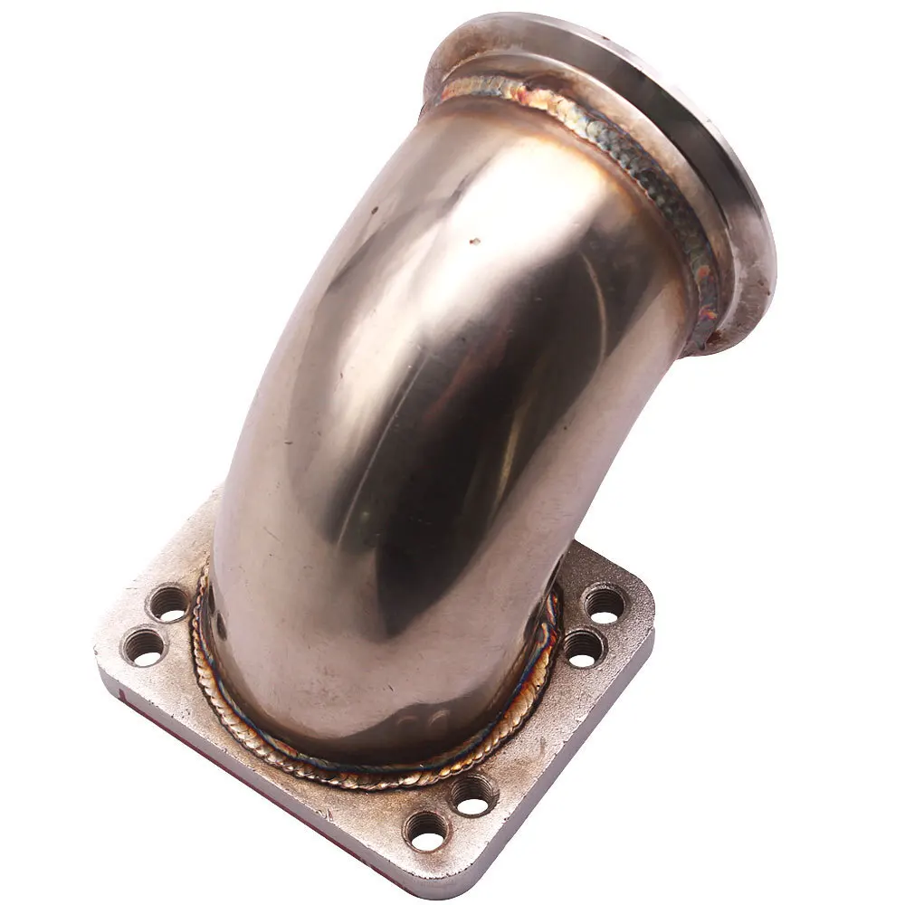 Adaptador V-Band de escape 90° inoxidable – turbo T3/T4 - imagen 2