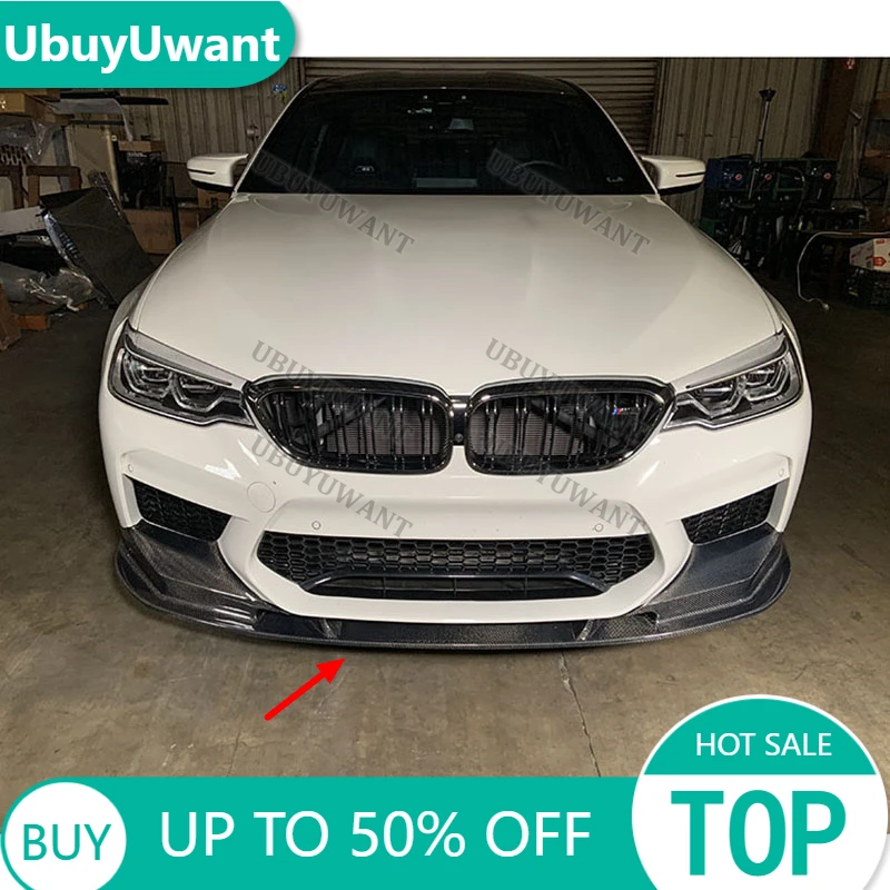 3X 2018 a 2020 para BMW F90 M5 M5C alerón delantero de coche estable labio de parachoques delantero Kit decorativo antiarañazos