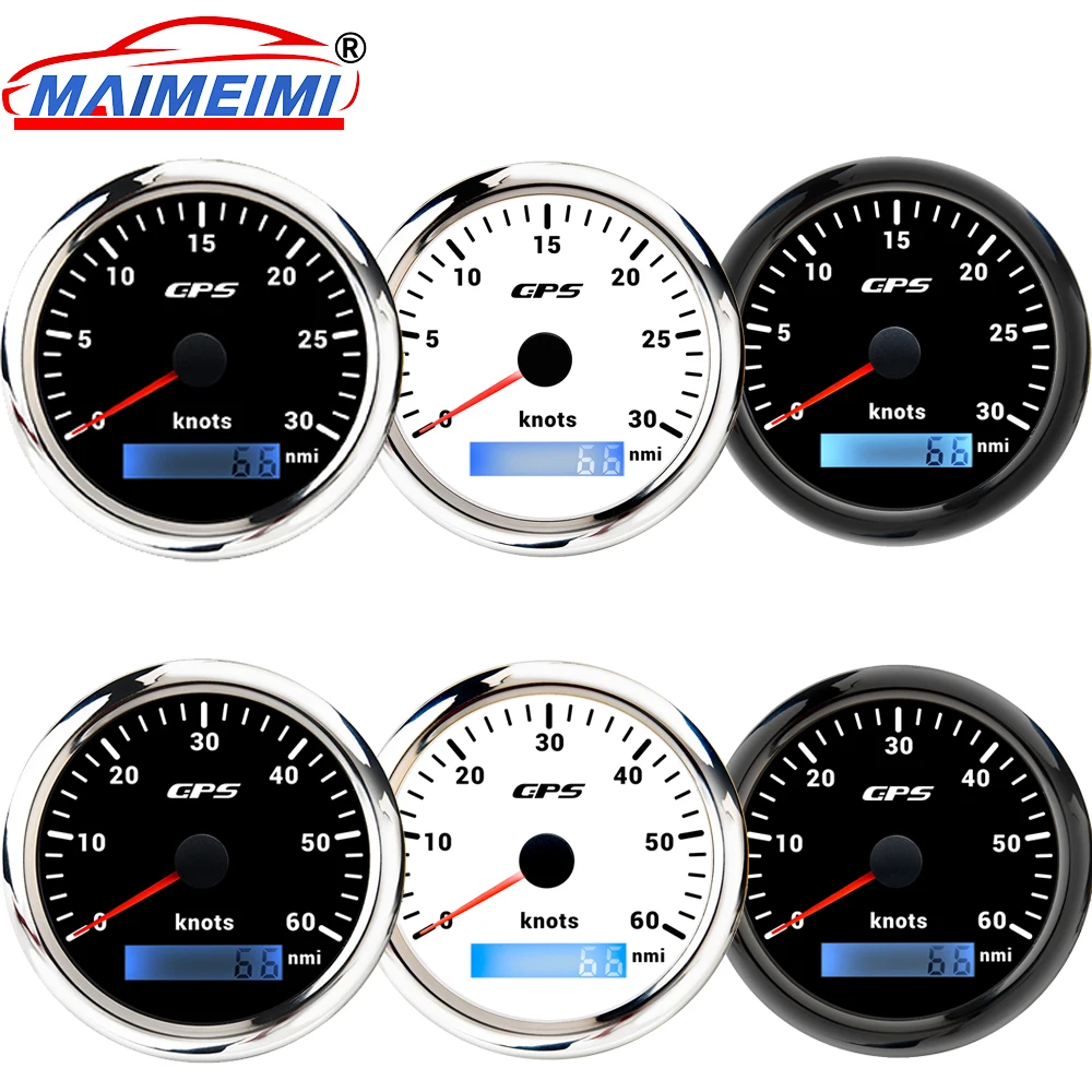 Velocímetro GPS 85mm con odómetro, 7 colores – Medidor para barco