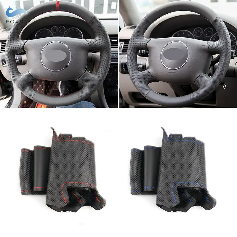 Embellecedor volante cuero perforado 4 radios – Audi A3 A4 A6 A8