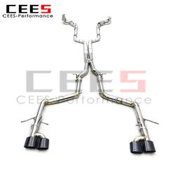CEES Tuning Sistema de escape cat-back para Mercedes C63 AMG W204