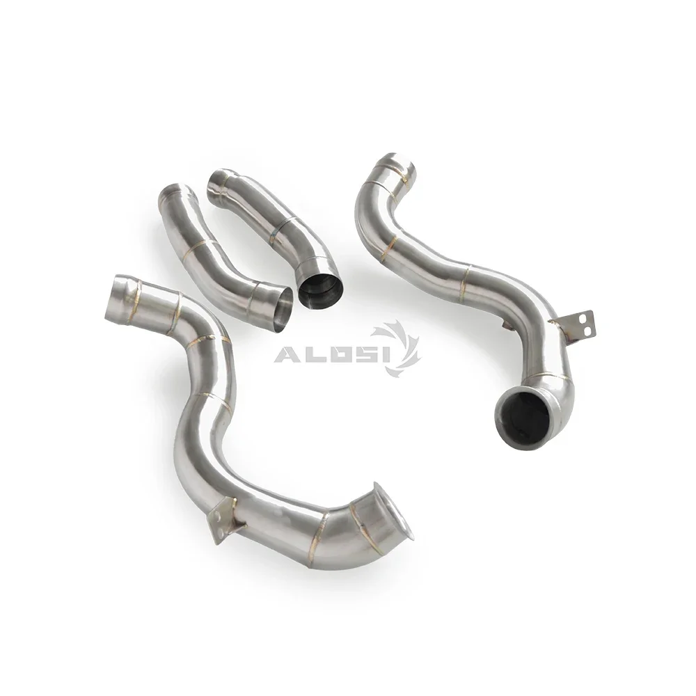 Bajante escape alto flujo Mercedes C63 AMG W205 4.0T acero inoxidable - imagen 5