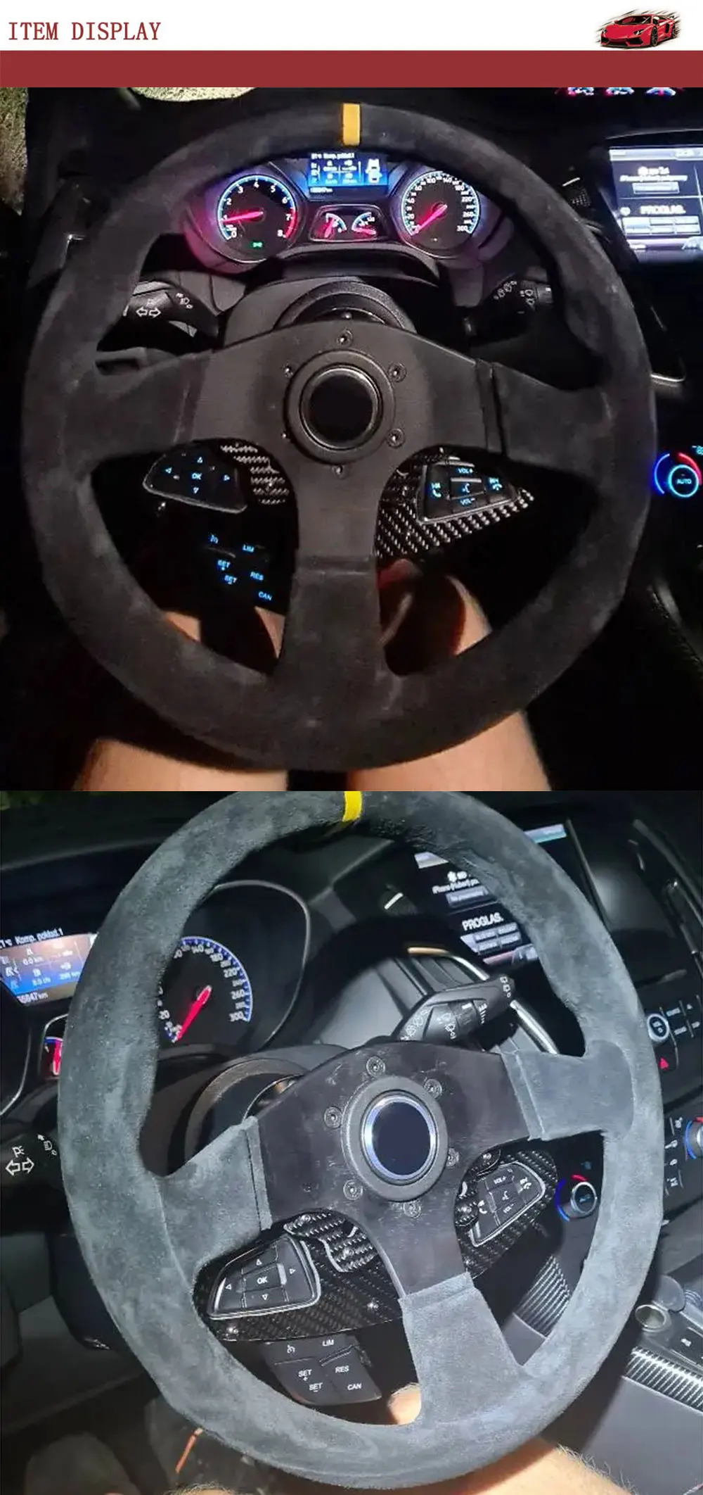 Soporte Spceddy MCX para volante de Ford Focus