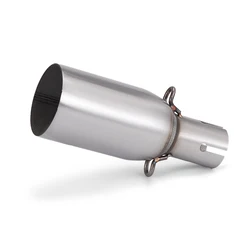 Tubo de escape universal 51 mm para motocicleta con adaptador 28-45