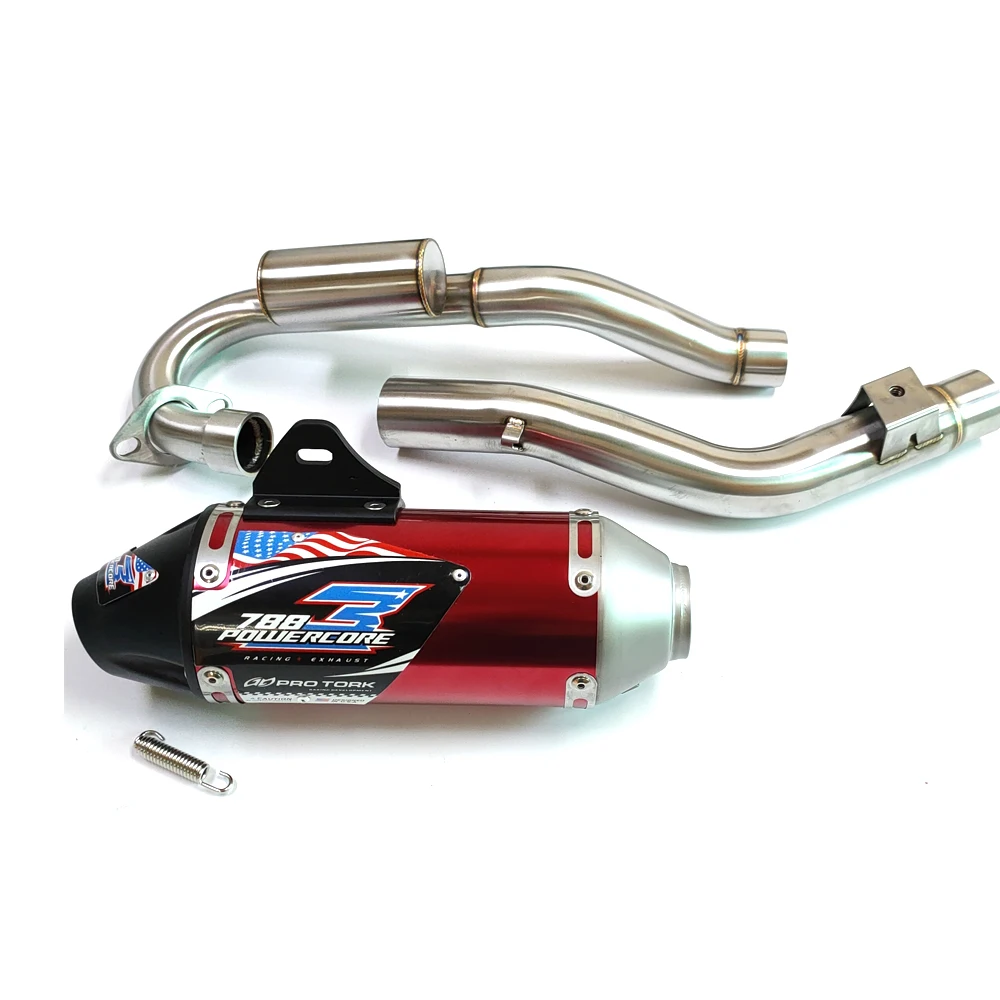 Escape silenciador racing Honda CRF230 45mm acero inox - imagen 3
