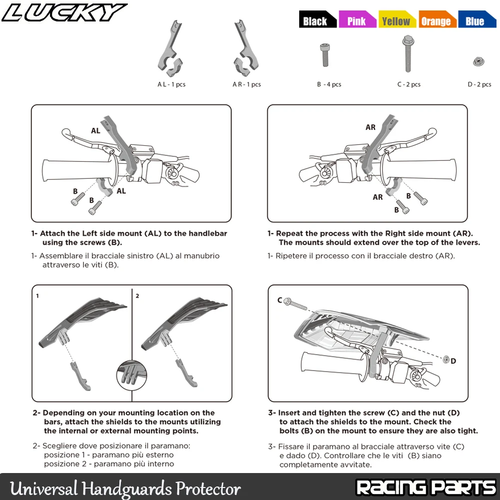 Protectores de manos universales para moto Enduro KTM Yamaha Honda - imagen 2