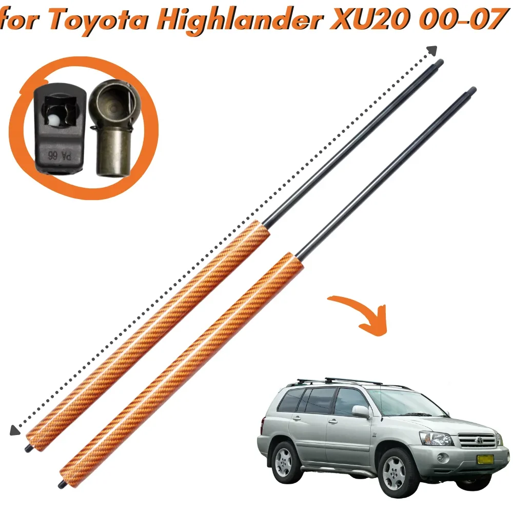 Amortiguadores de gas para capó de carbono Toyota Highlander XU20
