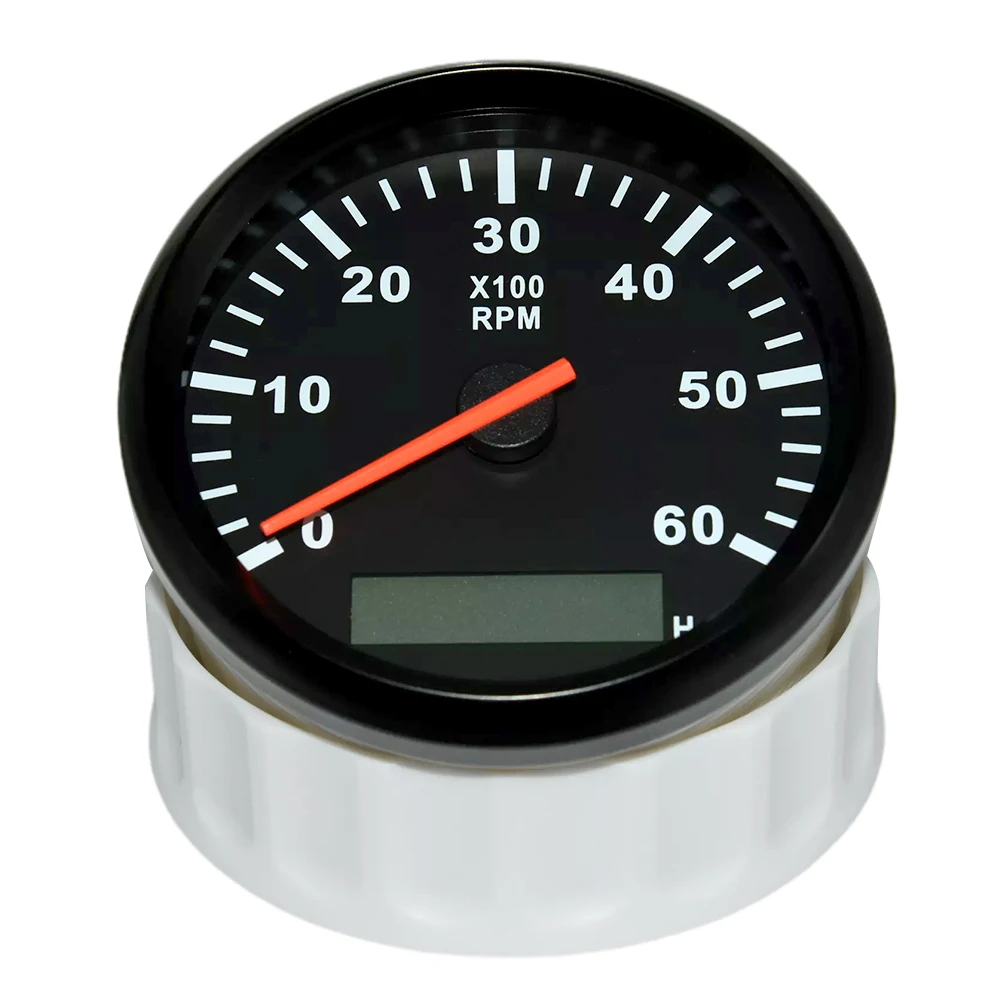 Tacómetro digital 85mm LCD con cuentahoras RPM - coche y barco - imagen 3