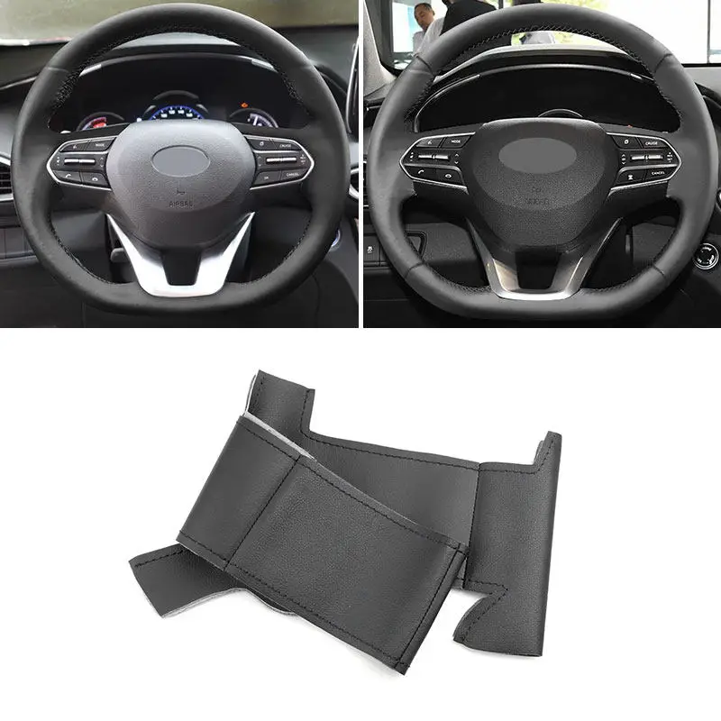 Funda de volante de cuero Hyundai Santa Fe y Palisade