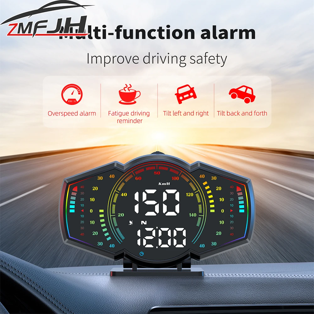 HUD G18 GPS – Velocímetro digital con alarma de velocidad y altitud