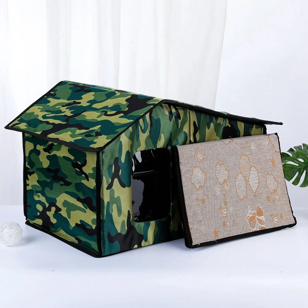 Casa plegable para gatos exterior: refugio cálido e impermeable - imagen 4