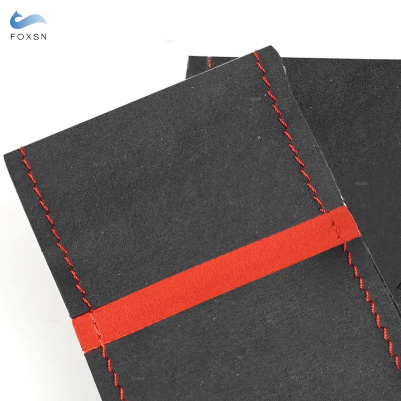 Funda de volante de cuero y gamuza cosida a mano para Kia Forte, Rio y Soul - imagen 4