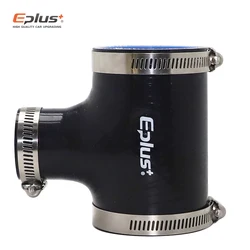 EPLUS Manguera turbo silicona 3 vías intercooler negro