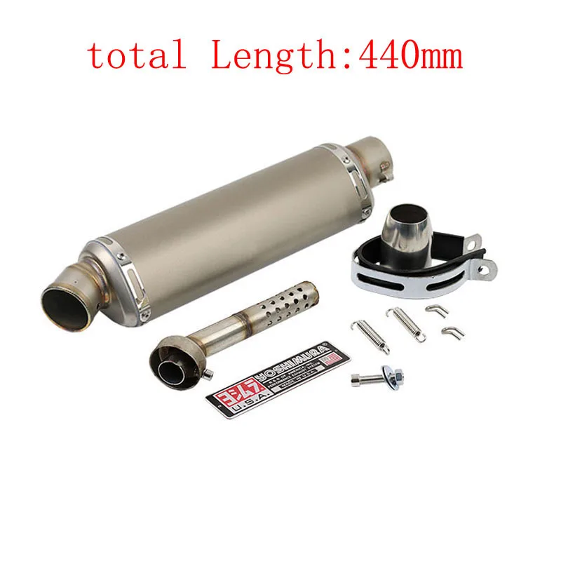 Silenciador escape motocicleta Jicun 51 mm universal – Yamaha, Honda - imagen 4