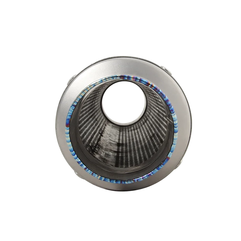 Tubo de escape universal moto titanio carbono para Honda BMW Yamaha - imagen 5