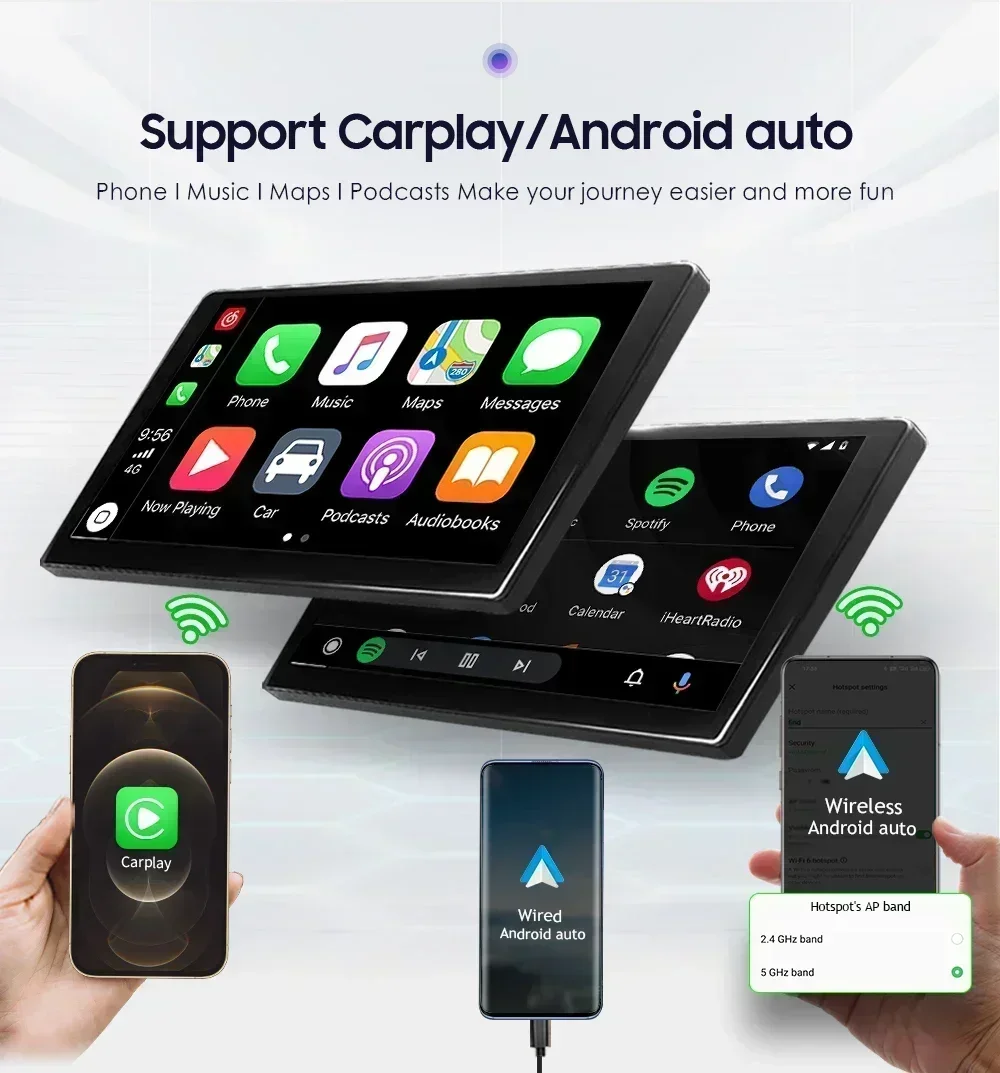 Hizpo Radio multimedia Android 2 DIN con GPS para Audi A4 B6/B7 - imagen 4