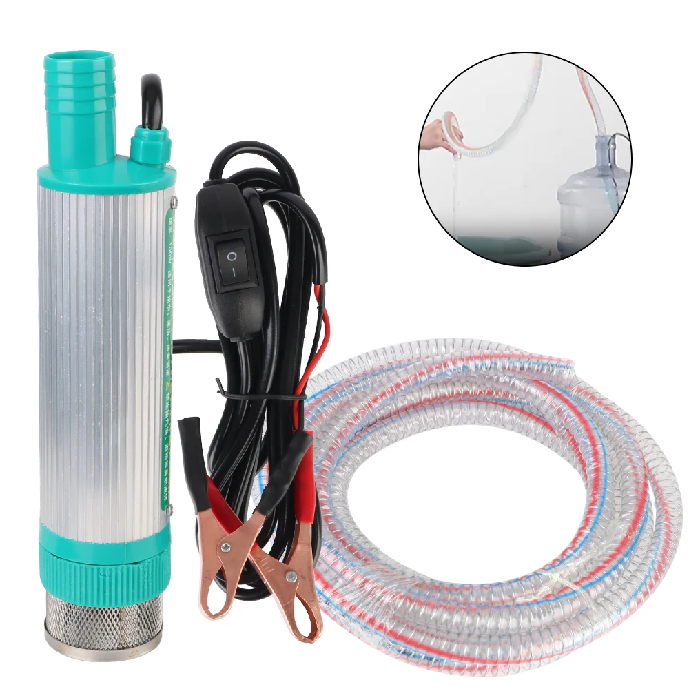 Bomba eléctrica de trasvase universal 12V para diésel, aceite y agua