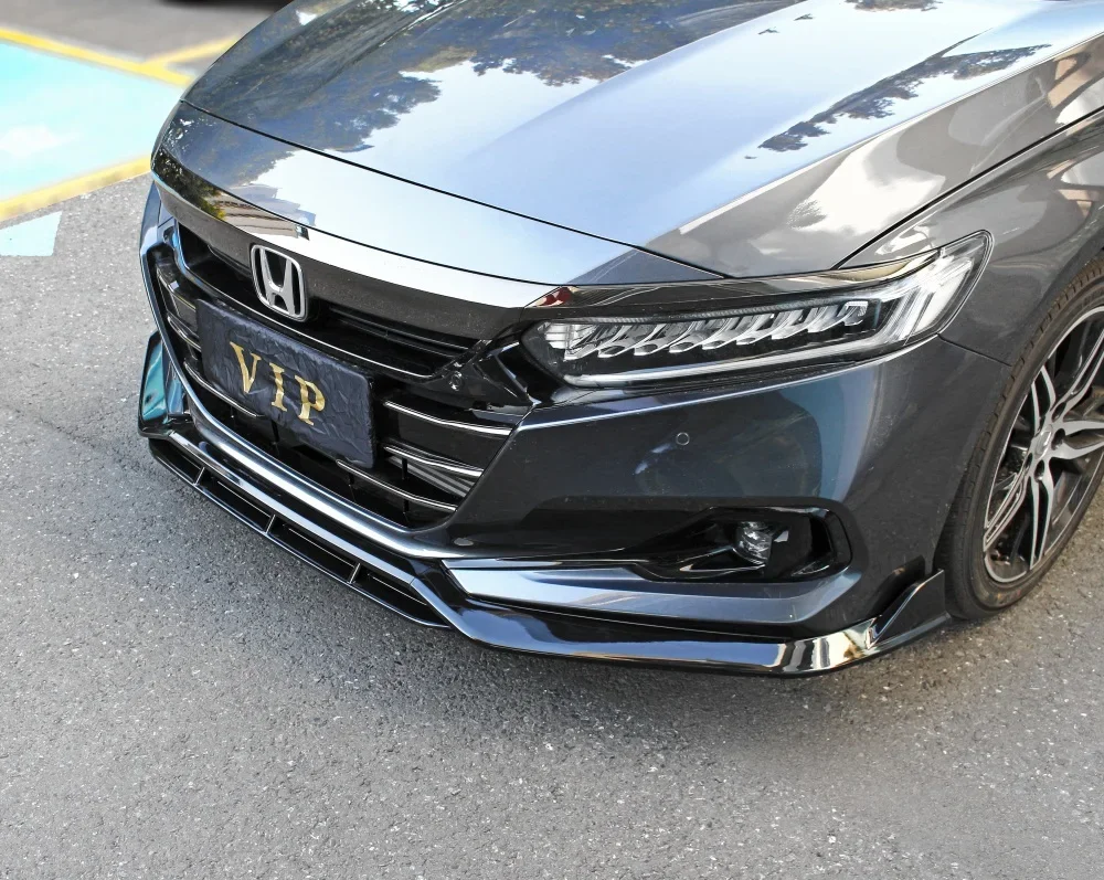 Labio de paragolpes delantero Honda Accord 2022 negro mate - imagen 3