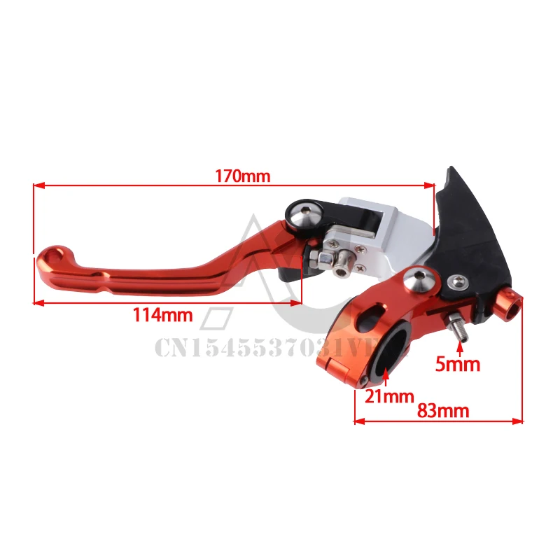 Bosuer Palanca embrague plegable CNC aluminio para Yamaha YZ CRF - imagen 2