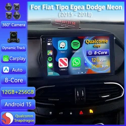 Radio multimedia Android Auto y CarPlay para Fiat Tipo Egea
