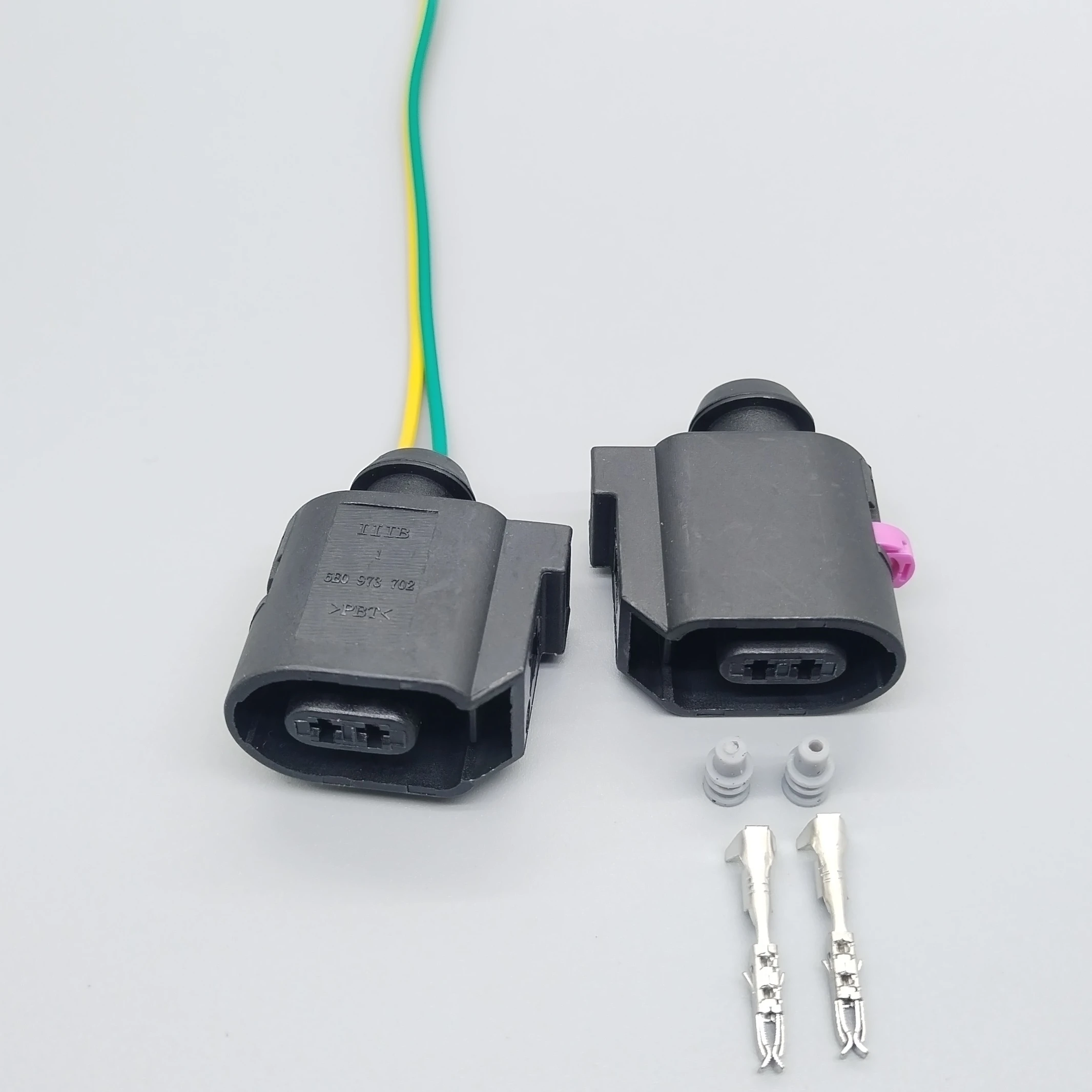 Shhworldsea 6E0973702 Cable sensor frenos 2 pines para VW Audi