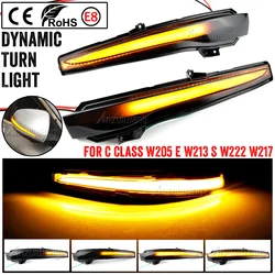 Espejo secuencial LED dinámico para Mercedes C E S GLC V