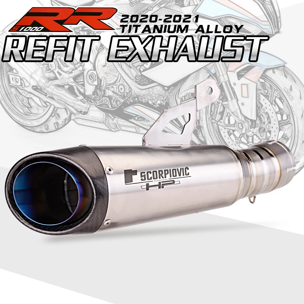Escape deportivo BMW S1000RR de titanio y carbono 2019-2023 - imagen 2