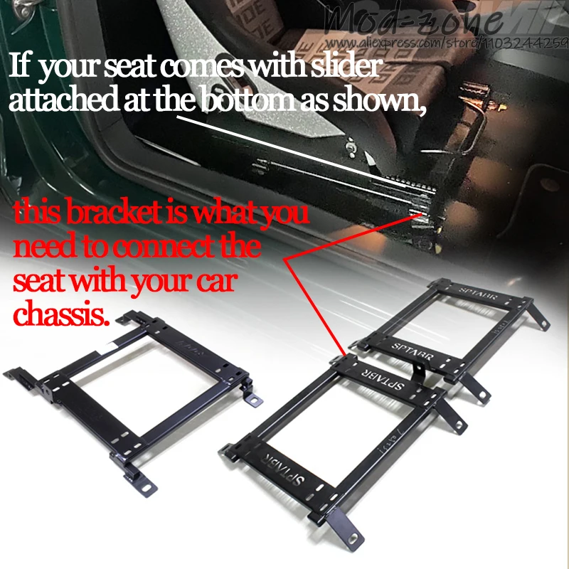 Soporte de montaje para asiento de carreras