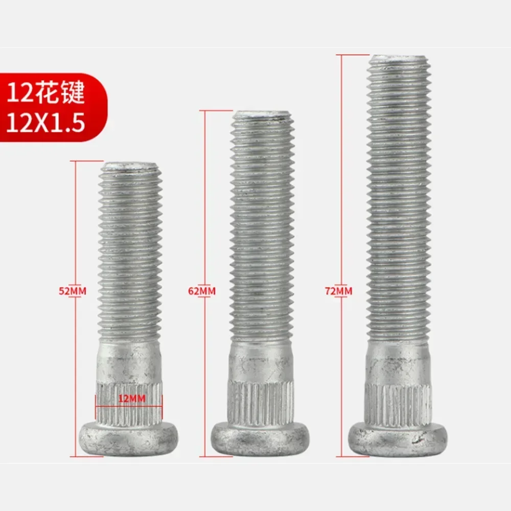 Tornillo perno estriado rueda Honda Suzuki M12x1.5 Grado 12.9
