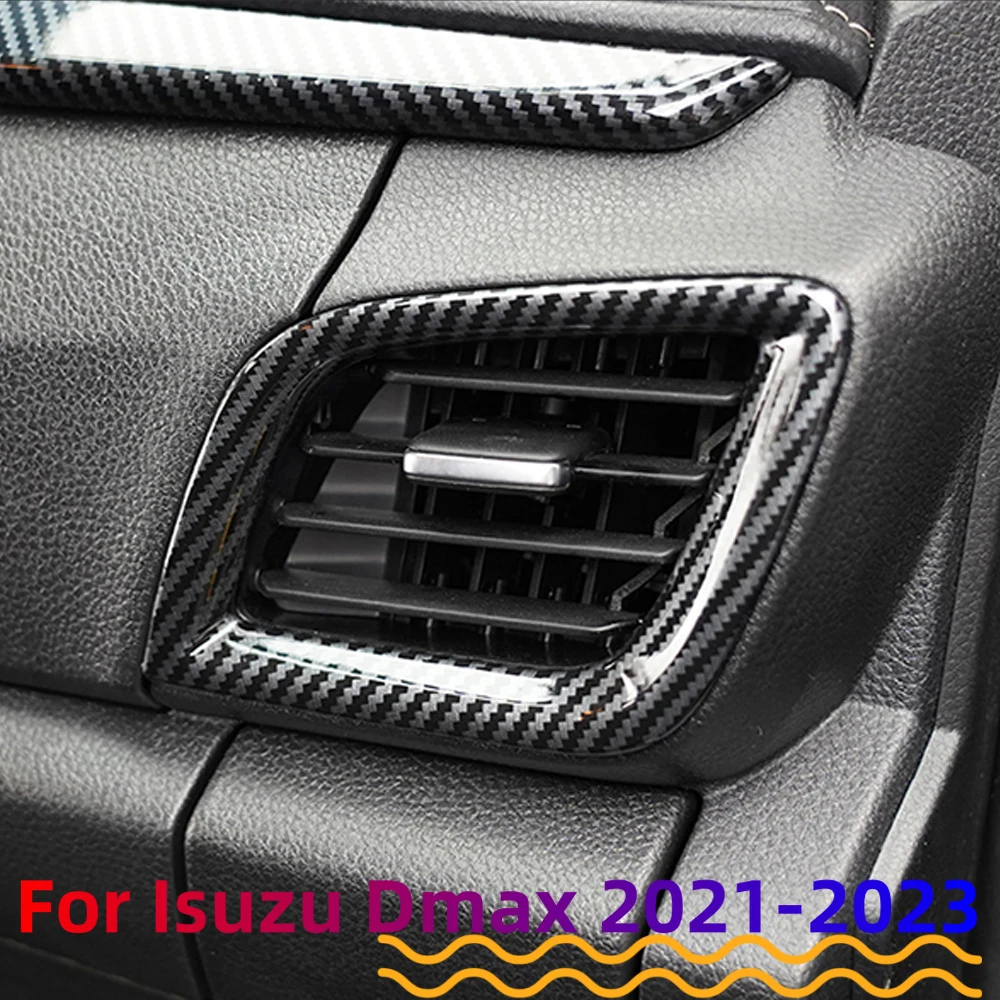 Cubierta de ventilación de aire acondicionado, embellecedor de Panel de salida de CA, ABS, para ISUZU DMAX D-MAX D MAX 2021 2022 2023 - imagen 3