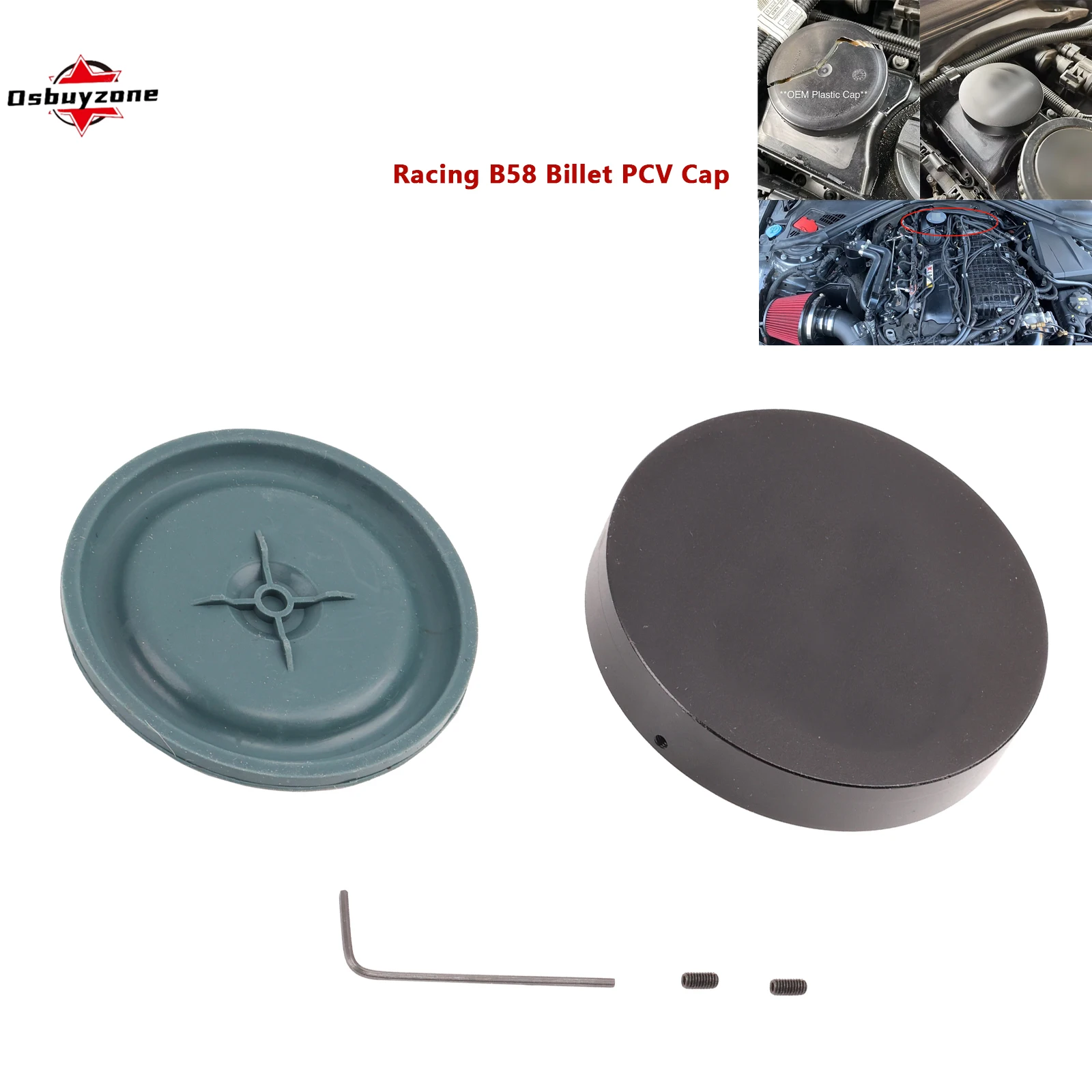 Detalle del kit de reparación de diafragma PCV