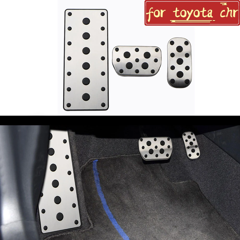 Cubrepedales antideslizantes Toyota C-HR, Corolla, Hilux y Fortuner