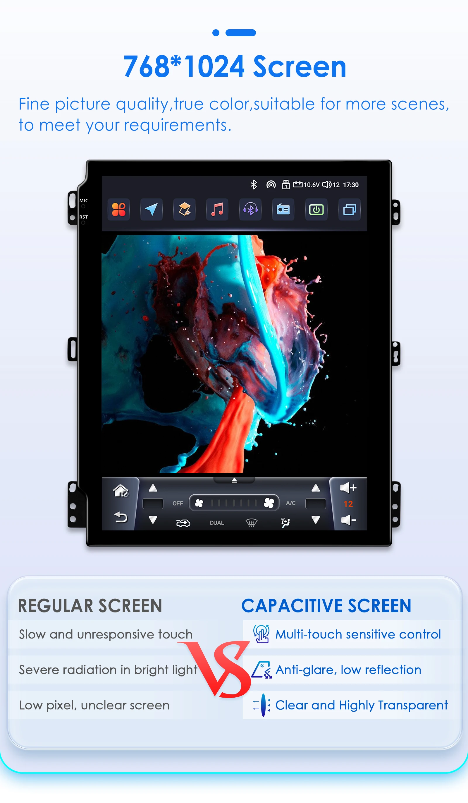 Detalle de la resolución y calidad de imagen de la pantalla IPS