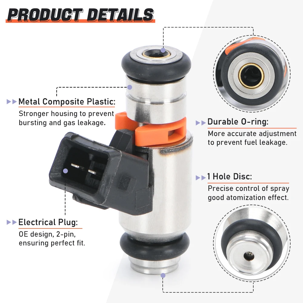 Inyector combustible IWP127 para Ford Fiesta y Ecosport 1.6 - imagen 5